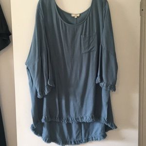 Umgee  Tunic Size 1XL Blue/teal